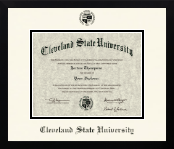 Cleveland State University diploma frame - Icon in Gotham