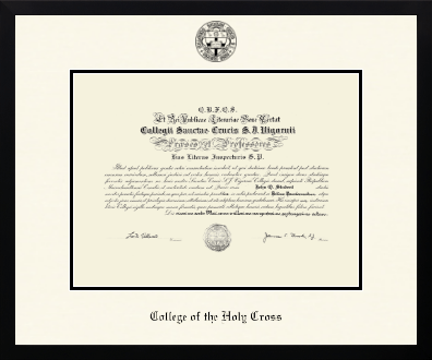 College of the Holy Cross diploma frame - Icon in Gotham