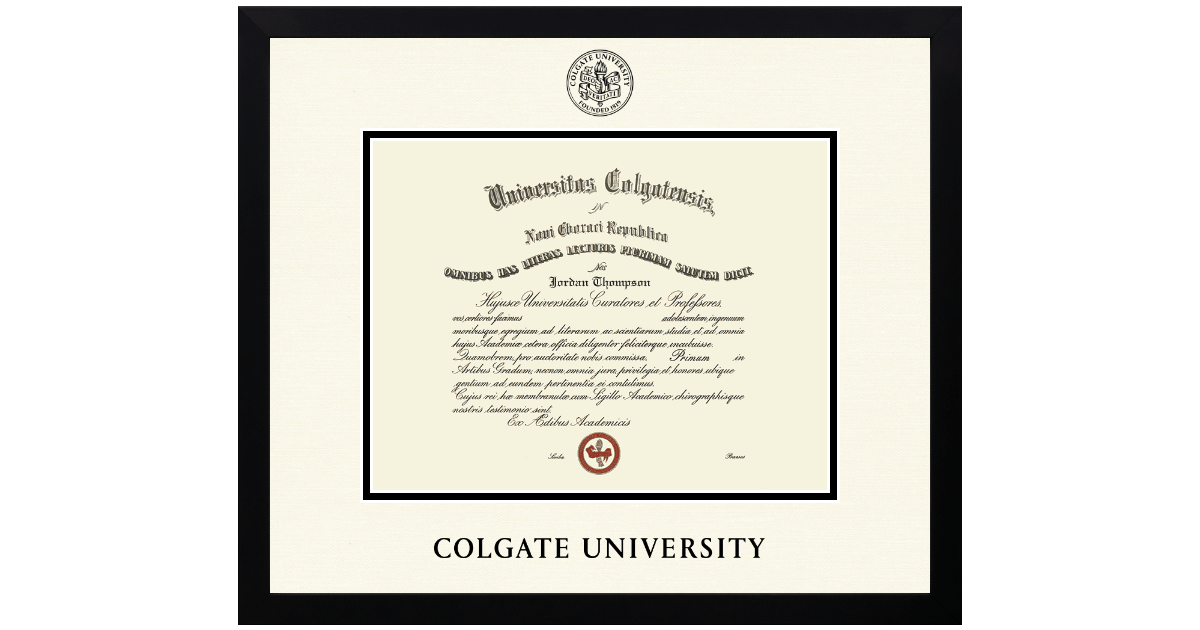 Icon Diploma Frame in Gotham - Item #P89230 from Colgate University
