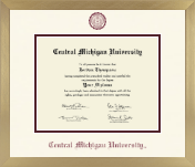Central Michigan University diploma frame - Icon in Chardonnay