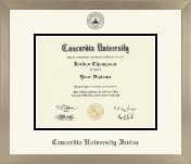 Concordia University - Irvine diploma frame - Icon in Light Champagne