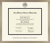 Case Western Reserve University diploma frame - Icon in Light Champagne