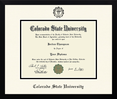 Colorado State University diploma frame - Icon in Gotham