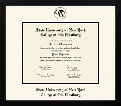 SUNY The College of Old Westbury diploma frame - Icon in Gotham