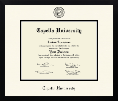 Capella University diploma frame - Icon in Gotham
