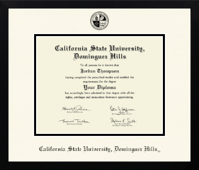 California State University Dominguez Hills diploma frame - Icon in Gotham