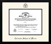 Colorado School of Mines diploma frame - Icon in Gotham