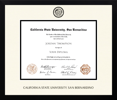 California State University San Bernardino diploma frame - Icon in Gotham