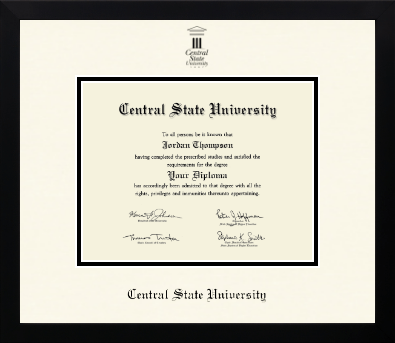 Central State University diploma frame - Icon in Gotham