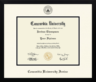 Concordia University - Irvine diploma frame - Icon in Gotham