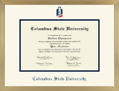 Columbus State University diploma frame - Icon in Chardonnay