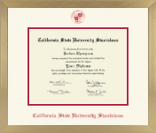 California State University Stanislaus diploma frame - Icon in Chardonnay