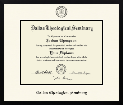 Dallas Theological Seminary diploma frame - Icon in Gotham