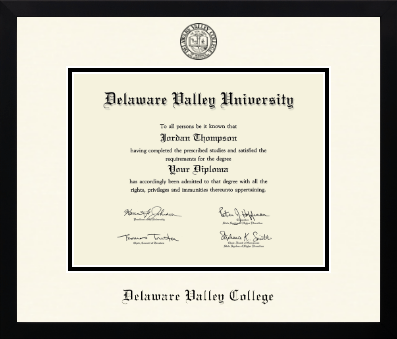 Delaware Valley University diploma frame - Icon in Gotham