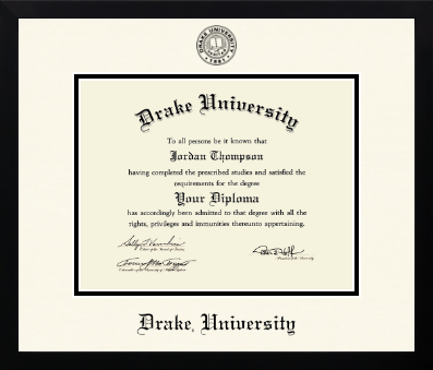Drake University diploma frame - Icon in Gotham