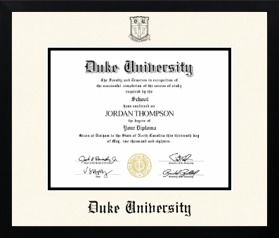Duke University diploma frame - Icon in Gotham