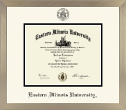 Eastern Illinois University diploma frame - Icon in Light Champagne