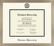 Edinboro University diploma frame - Icon in Light Champagne
