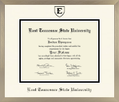 East Tennessee State University diploma frame - Icon in Light Champagne