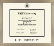 East Coast Polytechnic Institute University diploma frame - Icon in Light Champagne