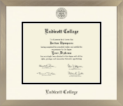 Endicott College diploma frame - Icon in Light Champagne