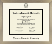 Eastern Mennonite University diploma frame - Icon in Light Champagne