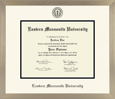Eastern Mennonite University diploma frame - Icon in Light Champagne