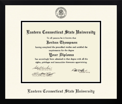 Eastern Connecticut State University diploma frame - Icon in Gotham
