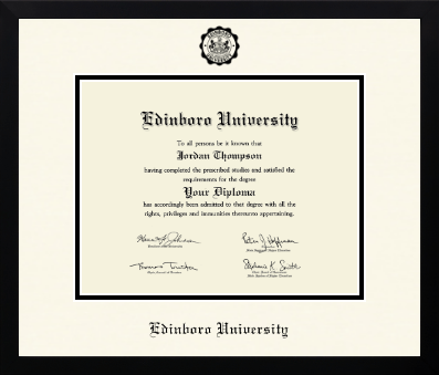 Edinboro University diploma frame - Icon in Gotham