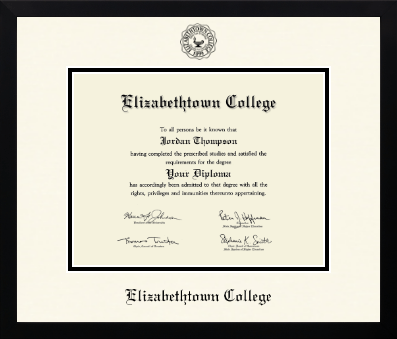 Elizabethtown College diploma frame - Icon in Gotham