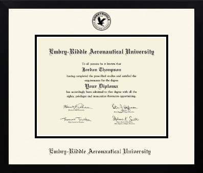 Embry-Riddle Aeronautical University diploma frame - Icon in Gotham