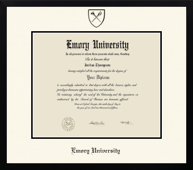 Emory University diploma frame - Icon in Gotham