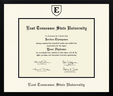 East Tennessee State University diploma frame - Icon in Gotham