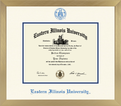 Eastern Illinois University diploma frame - Icon in Chardonnay