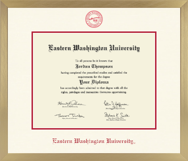 Eastern Washington University diploma frame - Icon in Chardonnay
