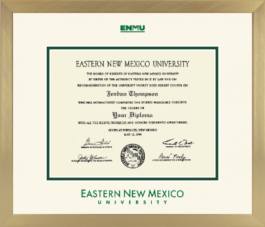 Eastern New Mexico University diploma frame - Icon in Chardonnay