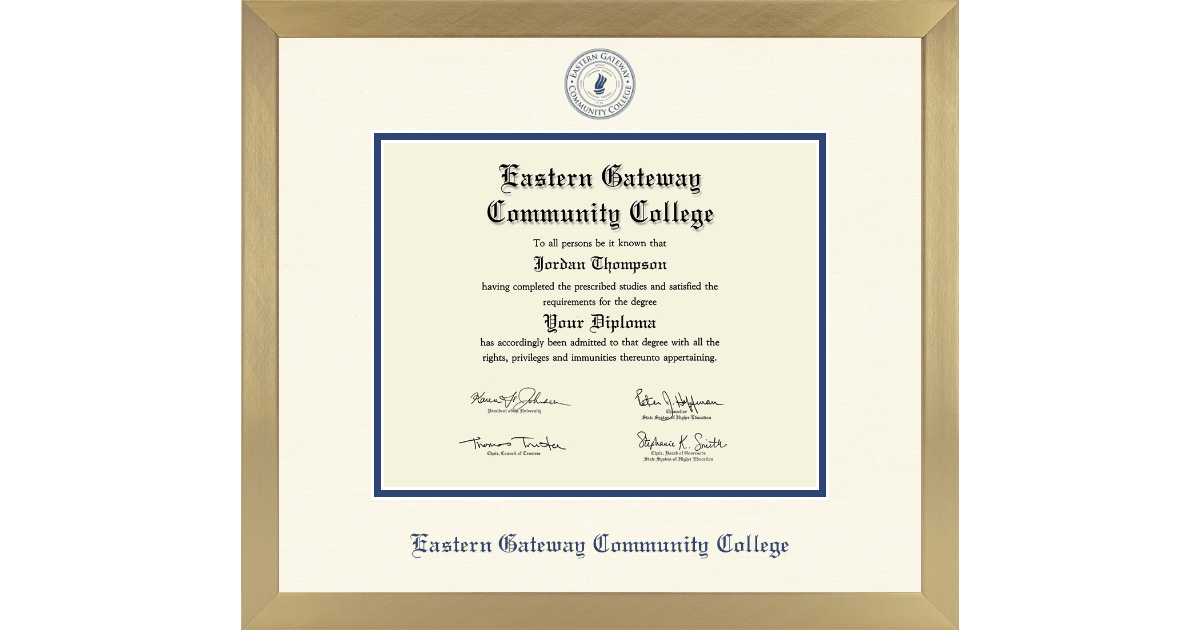 Eastern Gateway Community College Diploma Frame Church Hill Classics