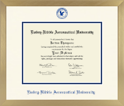 Embry-Riddle Aeronautical University diploma frame - Icon in Chardonnay