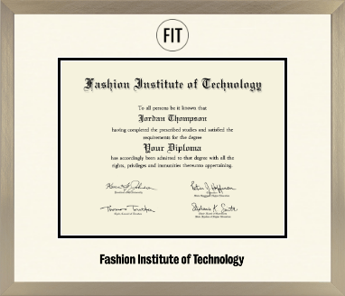 Fashion Institute of Technology diploma frame - Icon in Light Champagne