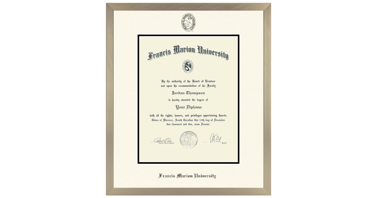 Icon in Light Champagne Francis Marion University Item 21587389577