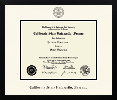California State University Fresno diploma frame - Icon in Gotham