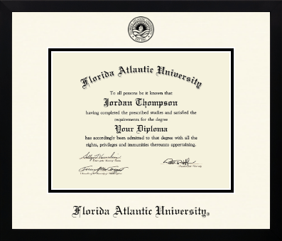 Florida Atlantic University diploma frame - Icon in Gotham