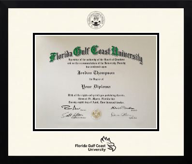 Florida Gulf Coast University diploma frame - Icon in Gotham