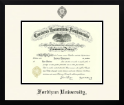 Fordham University diploma frame - Icon in Gotham