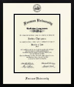Furman University diploma frame - Icon in Gotham