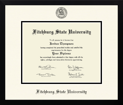 Fitchburg State University diploma frame - Icon in Gotham