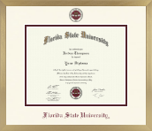 Florida State University diploma frame - Icon in Chardonnay
