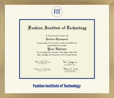Fashion Institute of Technology diploma frame - Icon in Chardonnay
