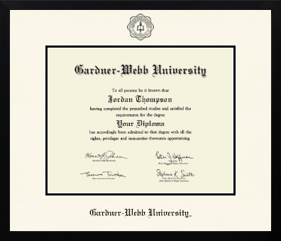 Gardner-Webb University diploma frame - Icon in Gotham