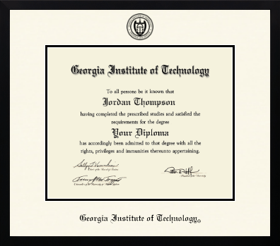 Georgia Institute of Technology diploma frame - Icon in Gotham